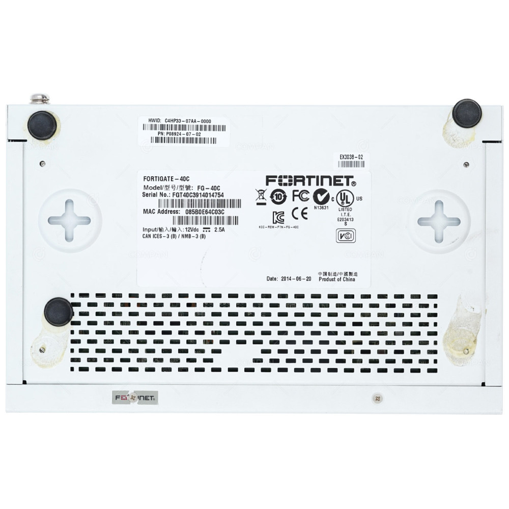 FG-40C FORTINET FORTIGATE-40C 7 PORT 1GB ETHERNET SECURITY APPLIANCE